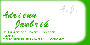 adrienn jambrik business card